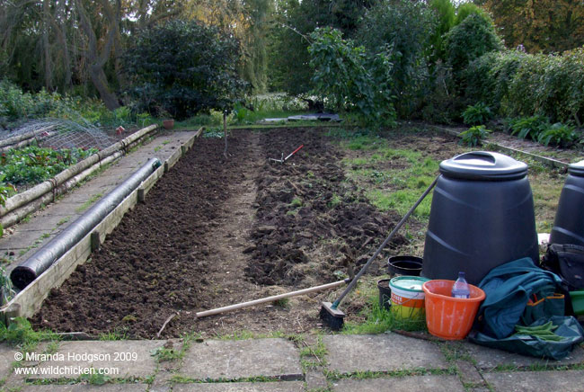 Starting work on the big bed