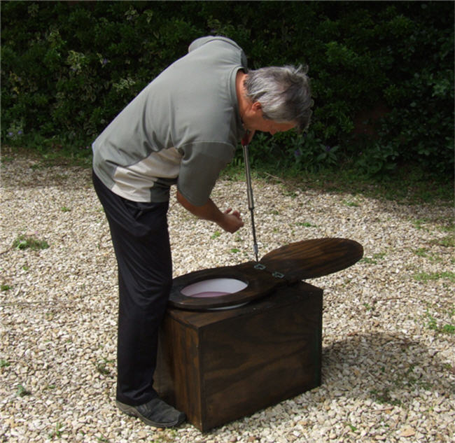 Finishing the toilet